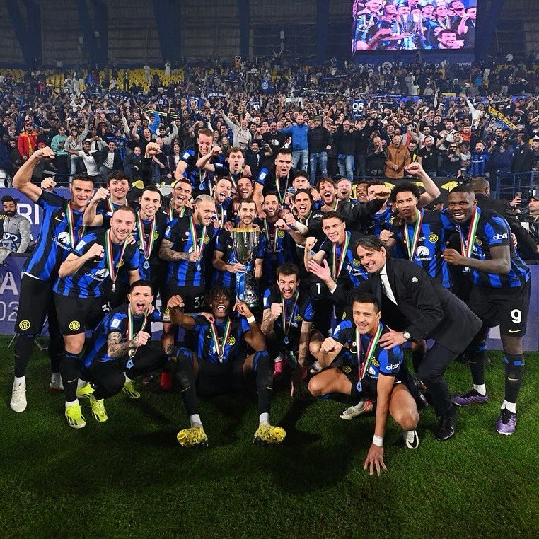 3️⃣ in a row 🏆 @inter #inter #forzainter #napoliinter #supercoppaitaliana