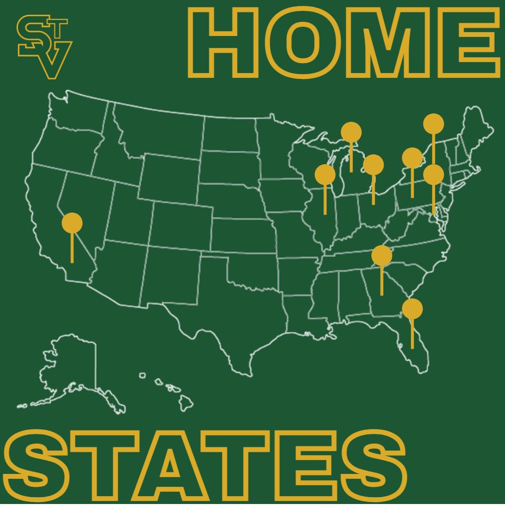 See where the 2024 Bearcats are from! Our roster features student-athletes from 9 different states! #GoBearcats 

⚾️🐻⬇️
athletics.stvincent.edu/sports/basebal…