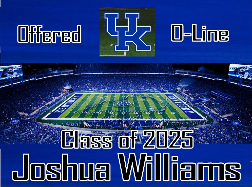 After amazing calls with U Kentucky Football @D_shorts6, and thanks @OL_Coach_Yenser I’m blessed w OFFER from @UKFootball #BBN @MohrRecruiting @ChadSimmons_ @adamgorney @RivalsFriedman @SWiltfong247 @BrianDohn247 @MikeRoach247 @PRZPAvic @TheUCReport @CSmithScout @LemmingReport