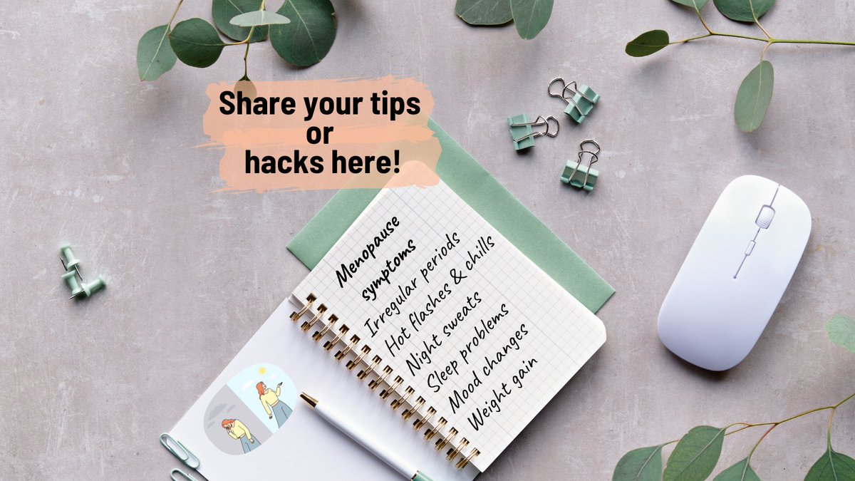 CarmenHecox's tweet image. Menopause Tips Exchange

Got any menopause tips or hacks? Let's exchange ideas and help each other out! 💡 
#HealthTips #MenopauseSupport
