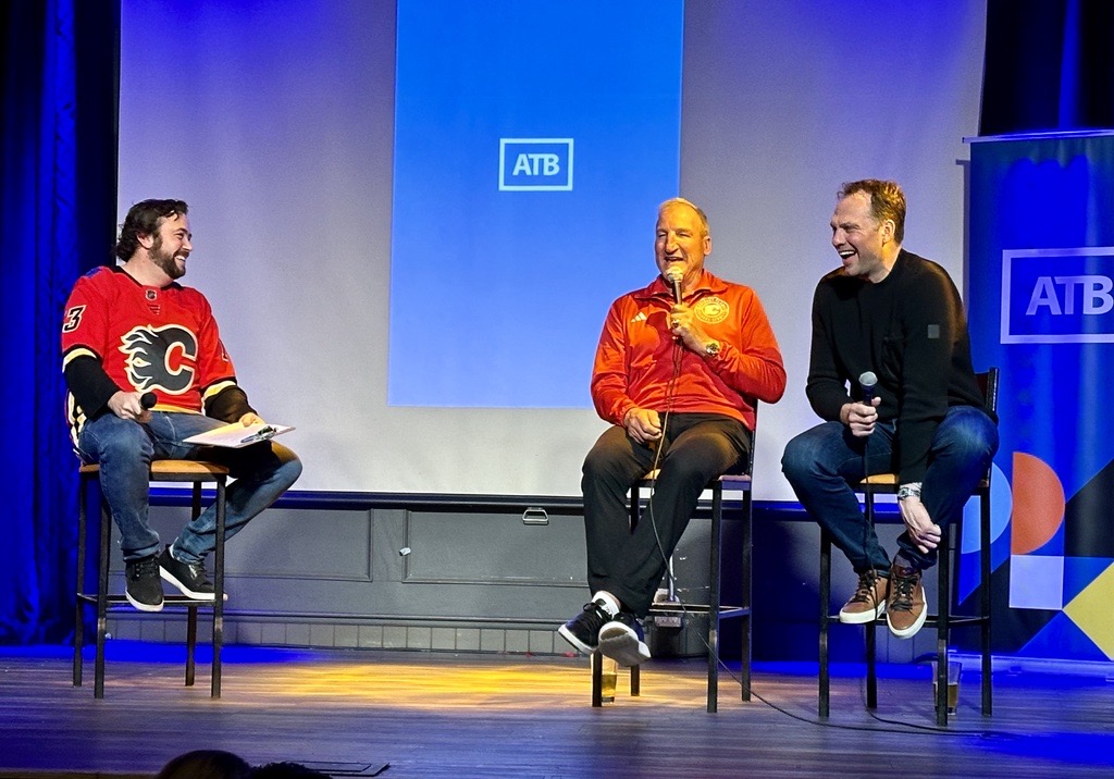 This weekend's, <a href="/atbfinancial/">atbfinancial</a>'s Game On event had <a href="/hockey_tr/">TRHockey the official account of Tim Hunter</a> and @jasonstrudwick sharing what it's really like to play in the Battle of Alberta, and raised over $6,500 for #EveryKidEveryCommunity!

Thanks to ATB for being an outstanding partner to the Hockey Alberta Foundation!