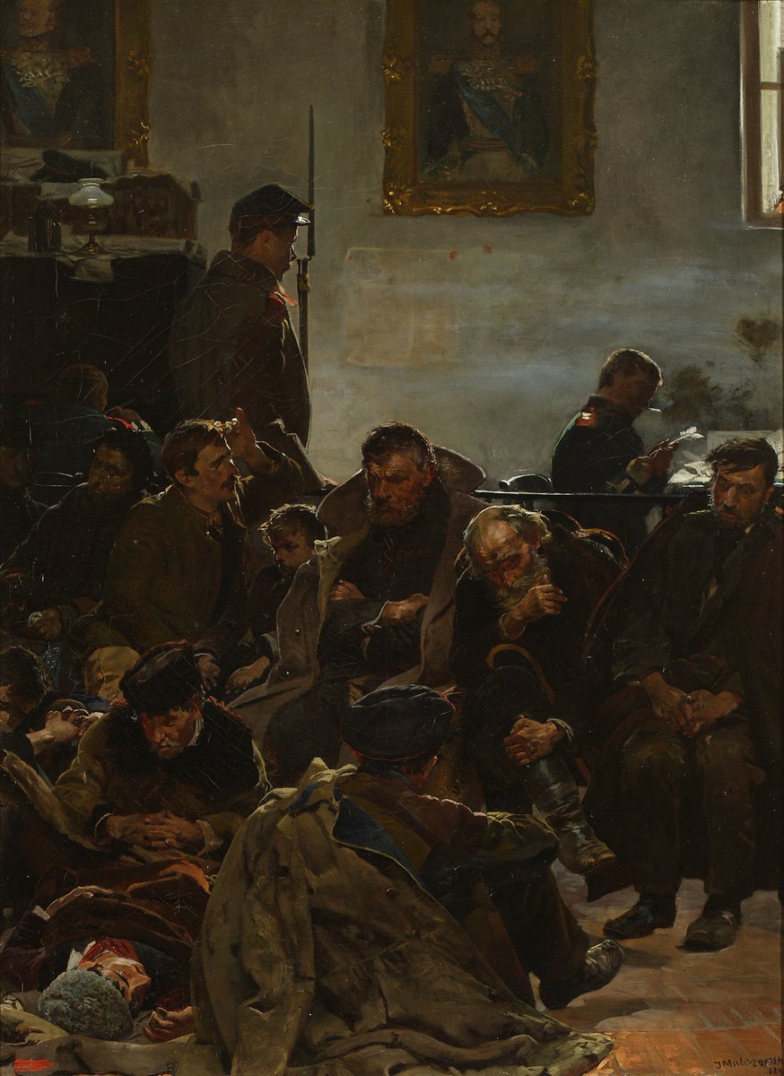 #KotwicaHistorii 
#KotwicaHistoriiMalarstwo 
#PowstanieStyczniowe 

Jacek Malczewski (1854-19029), Na etapie / Sybiracy, 1890 
olej na płótnie 
Muzeum Narodowe w Warszawie