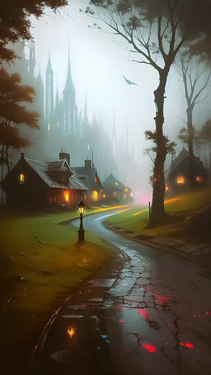 NicholasKatz1's tweet photo. A Desolate Road Passing Through the Haunted Town of Gloom Hill
.
.
#digitalart #aiart #generativeart #digitalartist #graphicdesign #artwork #artoftheday #contemporaryart #digitalpainting #conceptart #aipainting #landscapeart #cityart #impressionistart #smalltown #spookyart https://t.co/AZWDzmMPUe