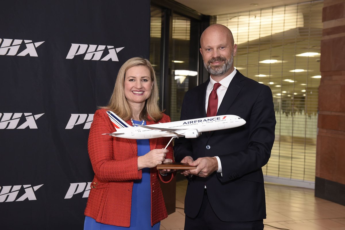Phoenix Sky Harbor International Airport (@phxskyharbor) on Twitter photo Bonjour Paris! 🇫🇷 ✈️ <a href="/airfrance/">Air France</a> will be starting nonstop service between PHX & Paris beginning in May. This marks the first time there will be nonstop service between the two cities. skyharbor.com/about-phx/news… Bonjour Paris! 🇫🇷 ✈️ <a href="/airfrance/">Air France</a> will be starting nonstop service between PHX & Paris beginning in May. This marks the first time there will be nonstop service between the two cities. skyharbor.com/about-phx/news…