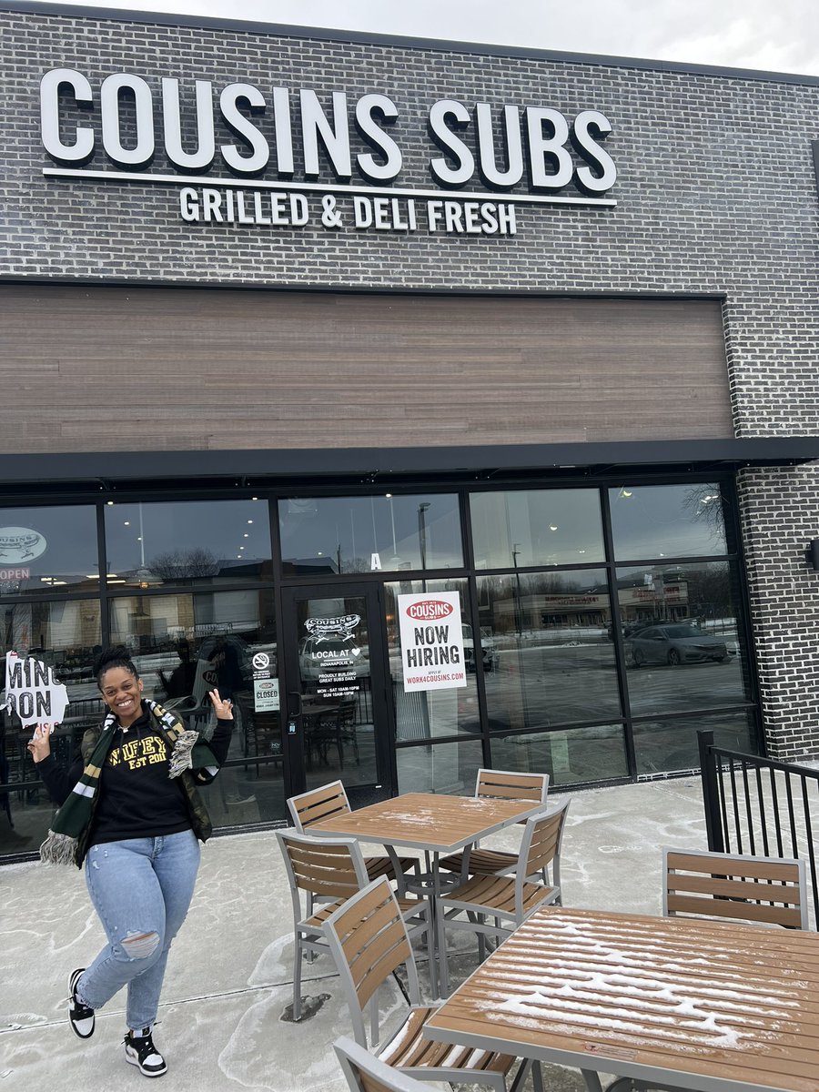 TJohnsonliving's tweet photo. @cousinssubs Me and @IamMrsJohnsonJr were the first official customers this morning been waiting for nearly 13 years for this moment https://t.co/tyT4LQUWLY