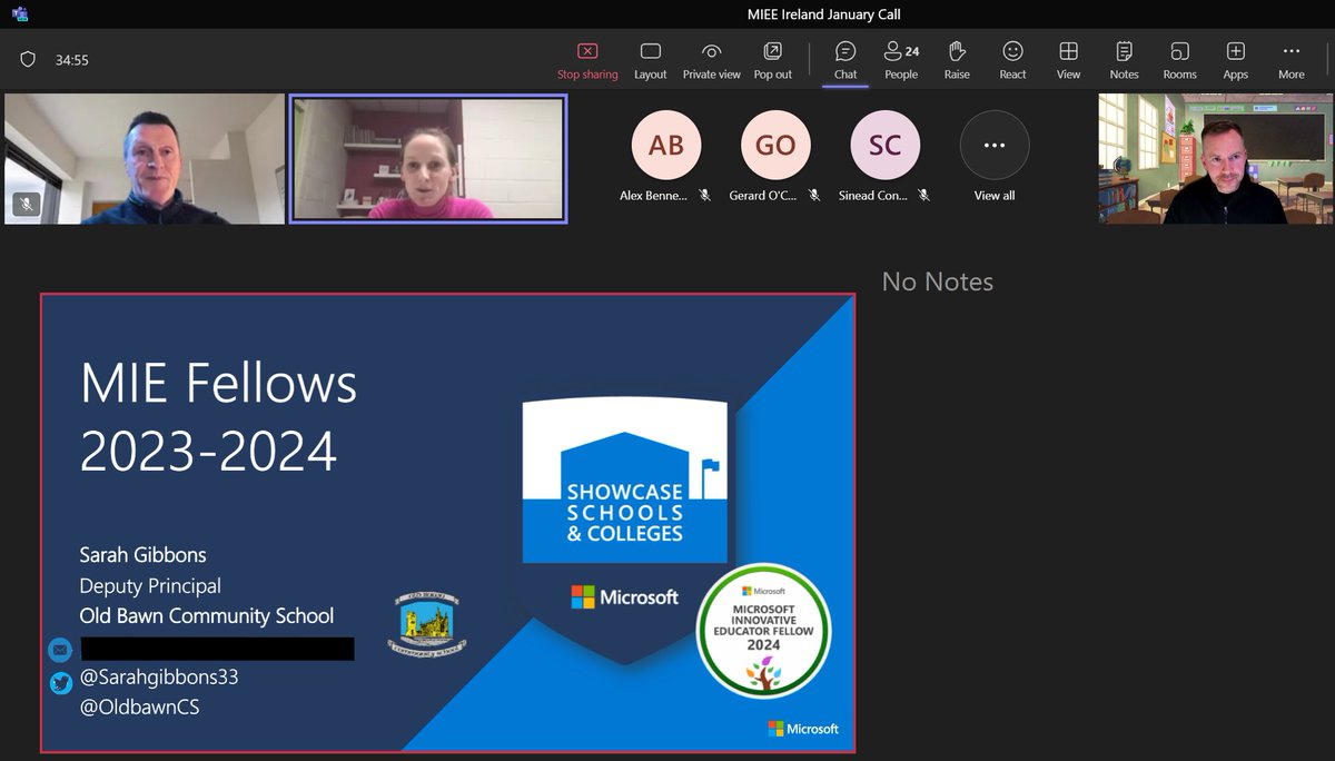 Great to have our MIE Fellows on tonight's call, doing amazing things in their school and having real impact on teaching, learning and outcomes for all 👏👏👏 #MIEExpert #MIEFellow #MicrosoftEDU