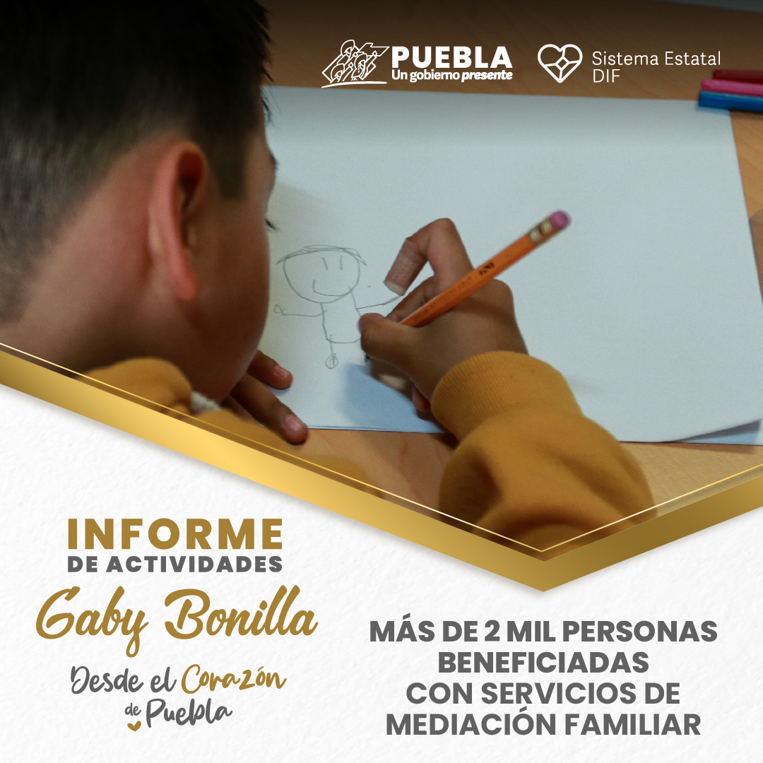 IPJGobPue's tweet photo. ¡Privilegiamos la protección integral de las familias de #Puebla!
A través del servicio de Mediación familiar, el #SEDIF al frente de @GabyBonillaDIF, brindó más de 2 mil servicios psicológicos, asesorías jurídicas y sesiones de mediación, en beneficio de 2 mil 277 personas. https://t.co/hsqiA7PWZh