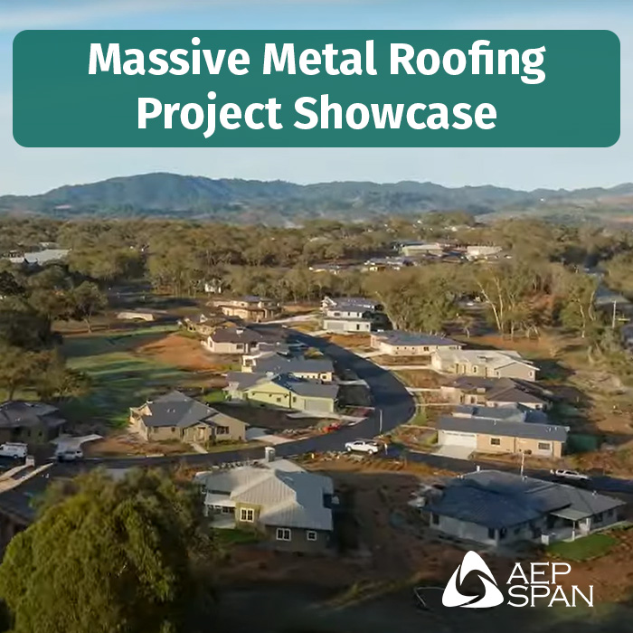AEP_Span's tweet image. Start your week with design inspiration by checking out our blog at bit.ly/3Oe3U7h Nestled in wine country sits this newly built massive124-acre housing community project. At the heart of it is our Design Span hp metal roofing.
#MetalRoofing #Blog #StandingSeam #NewBuild