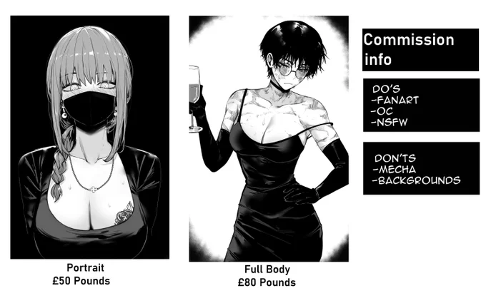 Hello. I'm opening commissions 
-Only gonna open 5 slots for now tho
-DM me if you're interested 