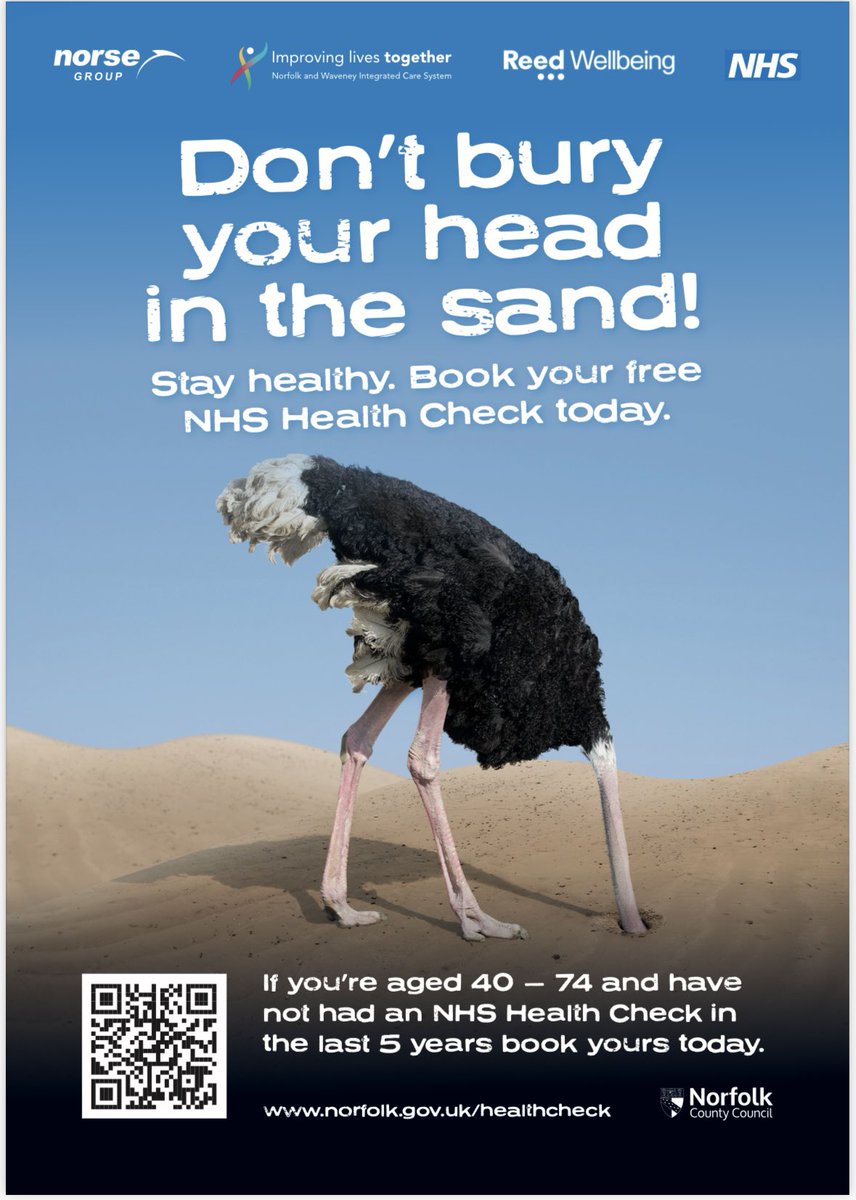 Frankie Swords (@swordsfrankie) on Twitter photo Book your free NHS health check today!
The earlier you find things, the easier they are to treat.
<a href="/NorfolkCC/">Norfolk County Council</a>
<a href="/nandwics/">Norfolk and Waveney Integrated Care System (ICS)</a> Book your free NHS health check today!
The earlier you find things, the easier they are to treat.
<a href="/NorfolkCC/">Norfolk County Council</a>
<a href="/nandwics/">Norfolk and Waveney Integrated Care System (ICS)</a>