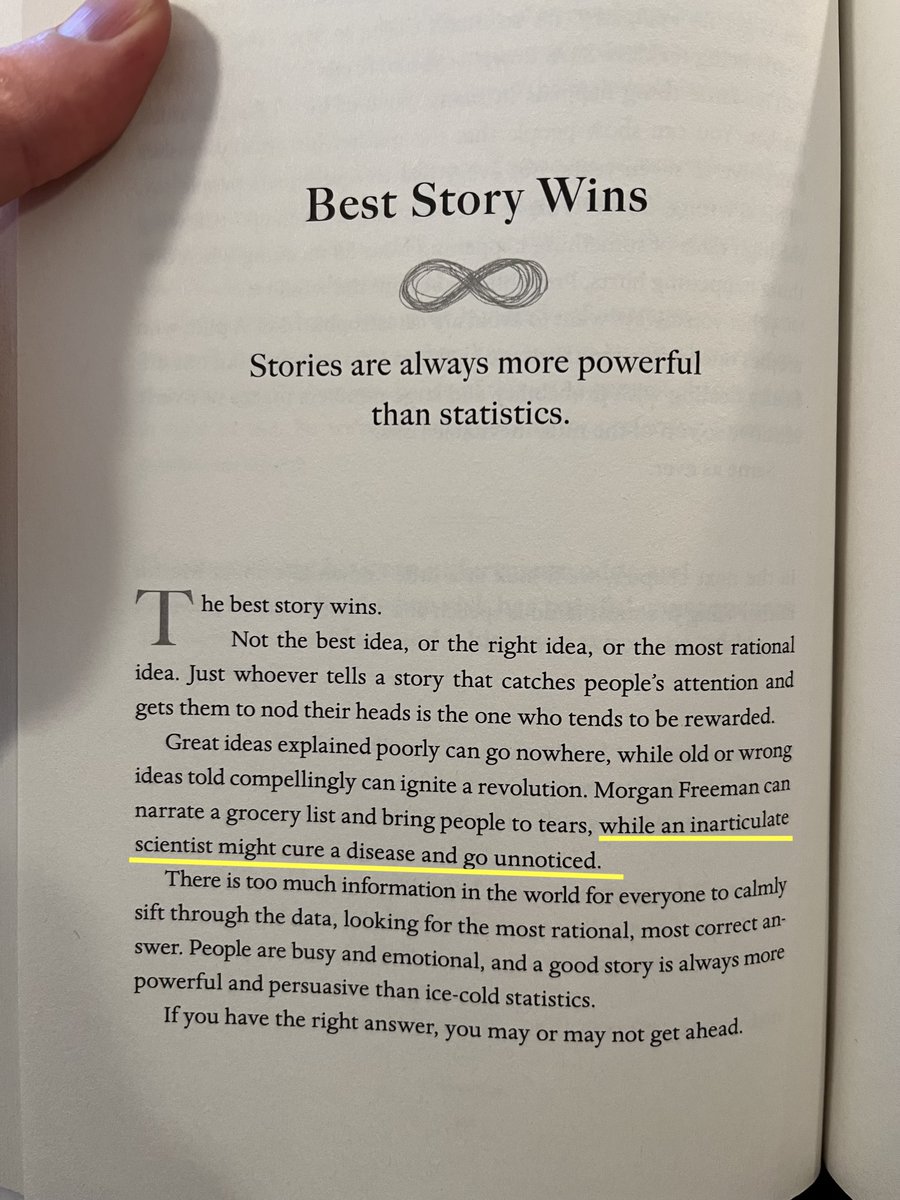 DanLordxyz's tweet image. Storytelling wisdom from @morganhousel's latest, 📘Same As Ever. @bunsenstudio's clients are tackling world-changing technologies but even the best ideas fail if they aren't explained well. That's where we come in - articulating impact so scientists can focus on making it real.