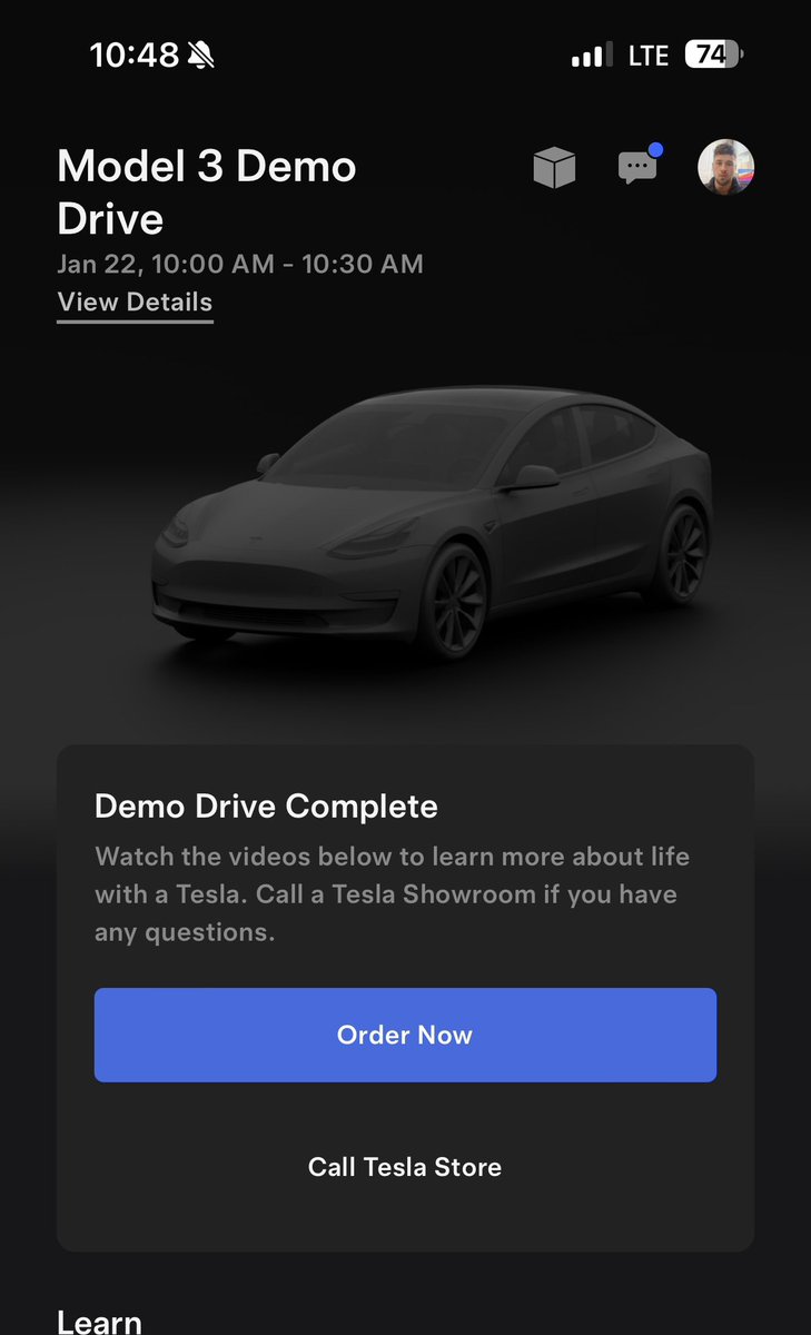 dkrasniy's tweet image. Tesla iOS app now shows demo drive information for scheduled and completed drives
Here is the UI ⬇️
