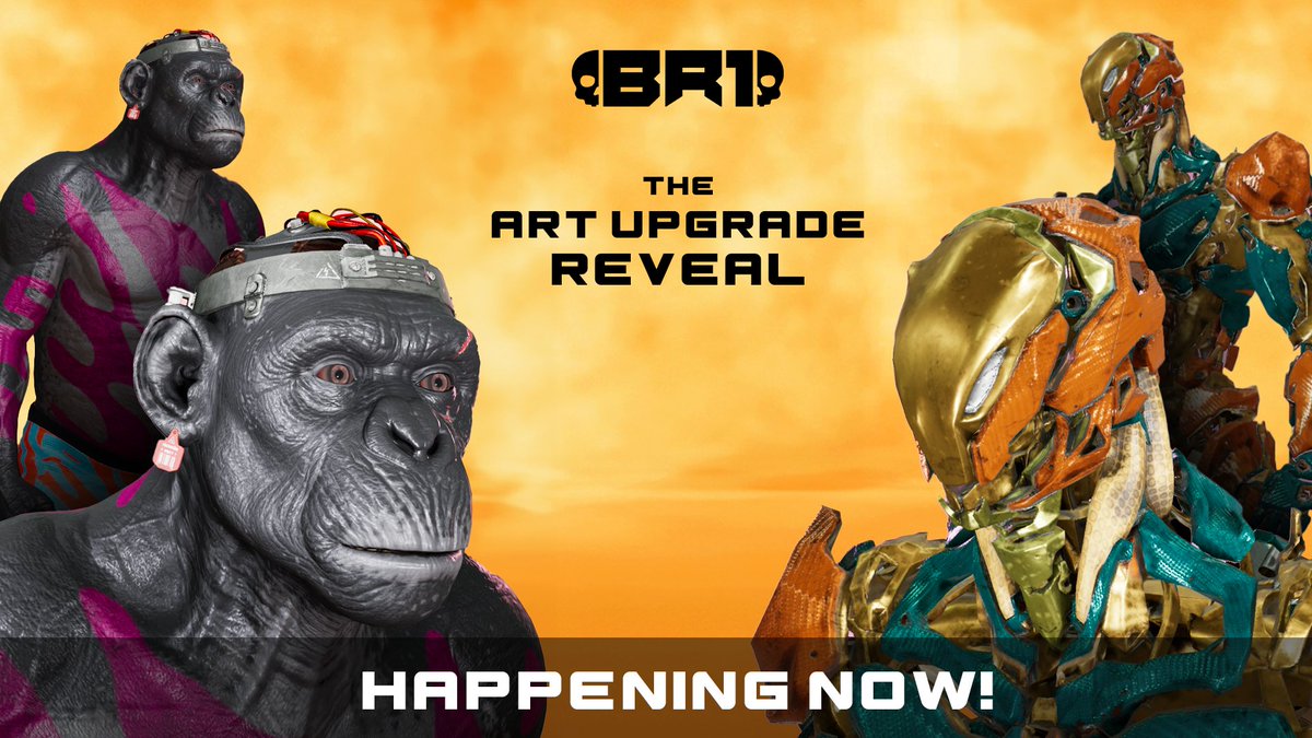 BR1INFINITE's tweet photo. THE ART UPGRADE REVEAL IS HAPPENING NOW ⚡️

REP BR1 ON X TO WIN A FREE NFT AIRDROP OF OUR UPCOMING MINT 🎁

HOW TO ENTER THE GIVEAWAY 👇
- Change your old PFP to a BR1 PFP for 48 hours
- Post a full-body animated NFT to your page

Tag @BR1INFINITE to get featured ⭐️