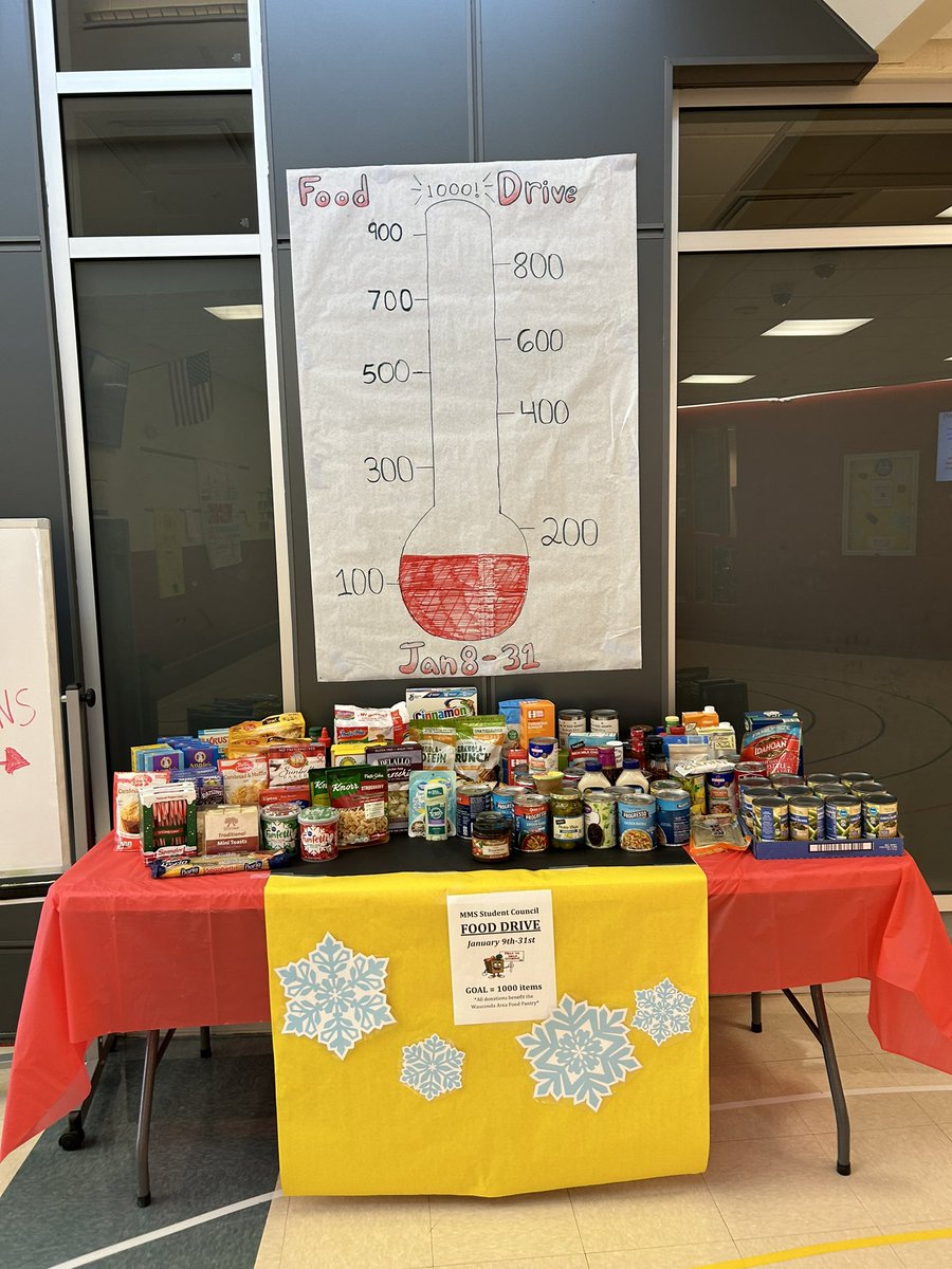 Thank you to everyone who has already donated to our <a href="/MatthewsMS118/">Matthews M.S.</a> food drive! We still have a week and a half, so bring in your donations soon!!