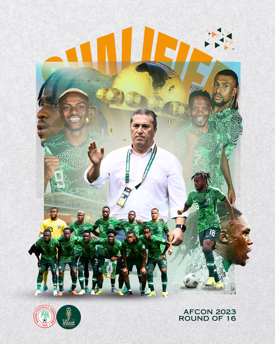 Qualified Our journey in the Afcon 2023 continues. We stay humble and focused. Thank you for your support #soarsupereagles #letsdoitagain