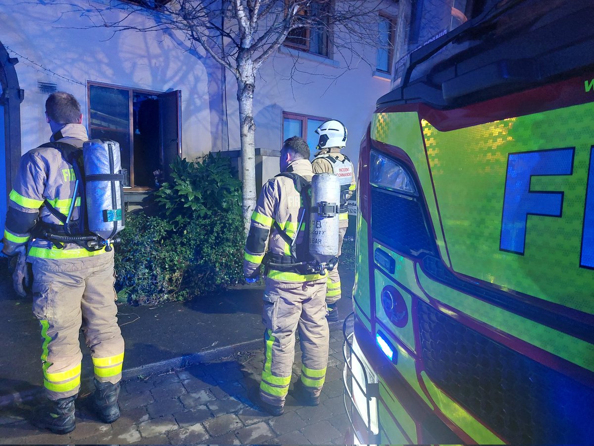 garytolan34's tweet photo. Fire crews from Skerries and Swords at a house fire in North County Dublin last night.@DubFireBrigade @FireIreland https://t.co/hEI1UFqSn9