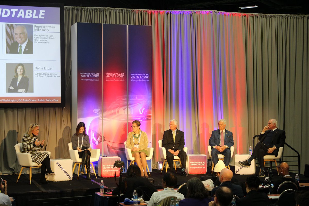 As Co-Chair of the House Auto Caucus, joined @RepDebDingell, @MikeKellyPA, @BobLatta, and @RepRWilliams on a bipartisan panel at the Washington DC Auto Show to set forth the agenda for the future of American transportation and how workforce development will be key to our goals.