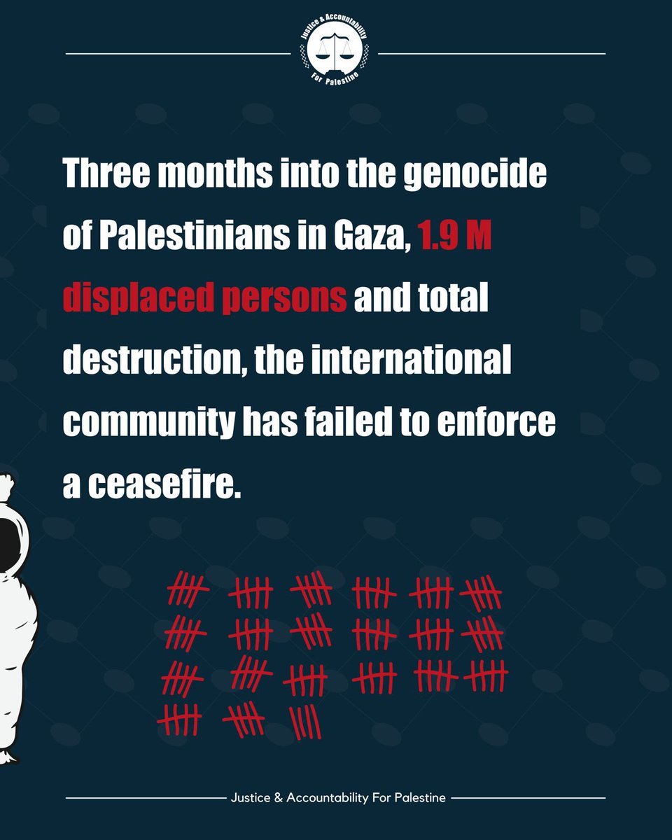 JBWienerinnen's tweet photo. The Justice and Accountability For Palestine Initiative - @elsclegal, @Law4Palestine, @rabetbypipd - issues a warning to some European government and public officials, highlighting their potential criminal liability for complicity in Israeli crimes in Gaza. #NoJusticeNoPeace https://t.co/XW8wba9Uor