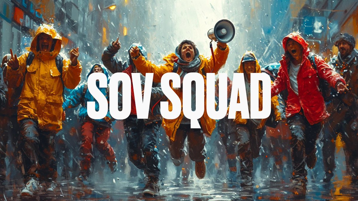 SovrynBTC's tweet photo. This is a rally! Join the Sov Squad! 

A new TG group where we'll amplify Twitter posts, and where you could draft Sovryn-related messages that need some love.

Bull on the horizon, time to beat the drum. 

Join the Sov Squad ⬇️
https://t.co/gg8yu1Bp0N https://t.co/K5QfovxAog