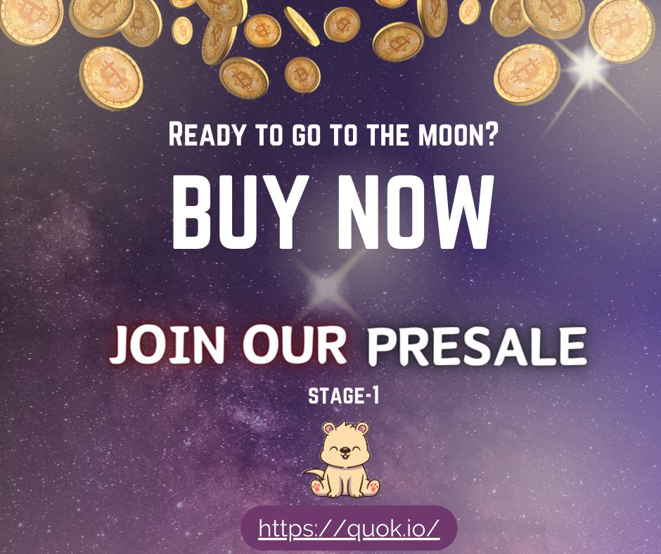QuokArmy's tweet photo. Buy Now !
https://t.co/JlGewB8Hr3

#Bitcoin #Crypto #BNB #quokka #quok https://t.co/cQs3Pp5Ja0
