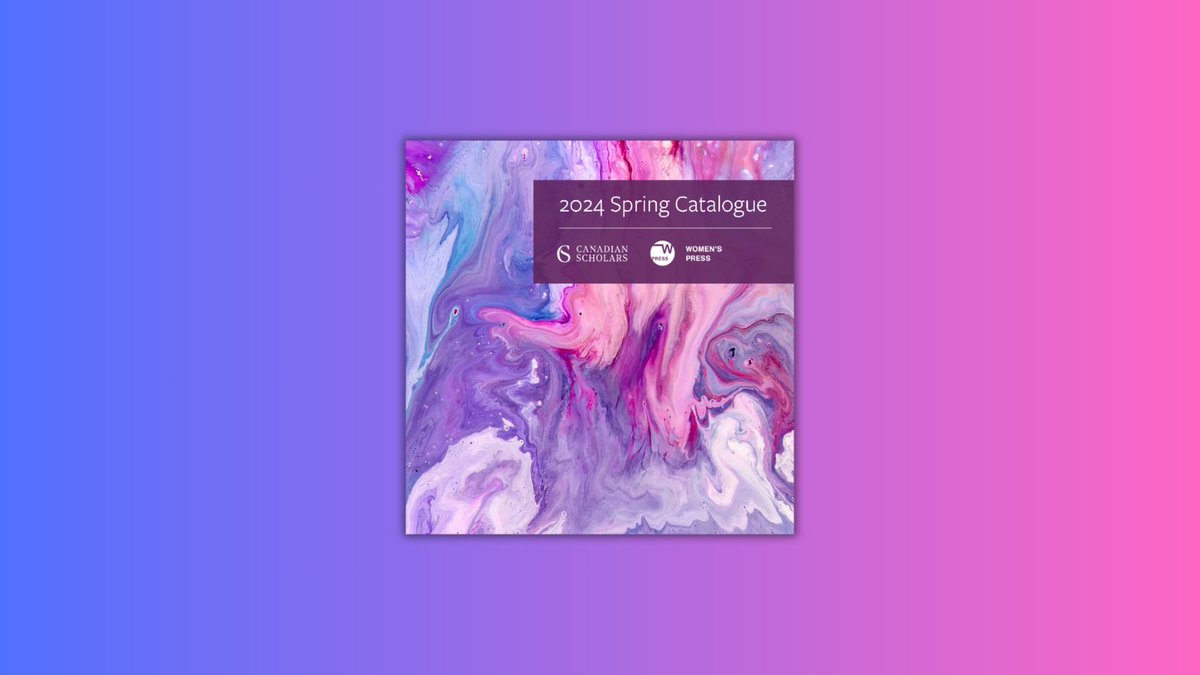 Our Spring 2024 catalogue is now available! Clear space in your syllabus for new titles in business, education, criminology, child and youth care, Indigenous studies, and more: zurl.co/ZEBX