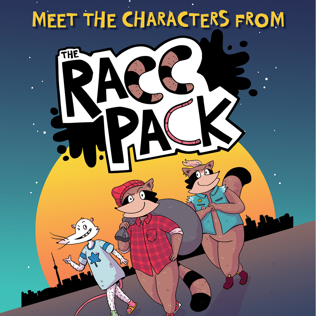 SimonKIDS's tweet photo. Meet the characters from the new hilarious middle grade graphic novel series #RaccPack from graphic novel superstars @HeyWhitney &amp; @hellocookie! https://t.co/5rAjRNZzzH