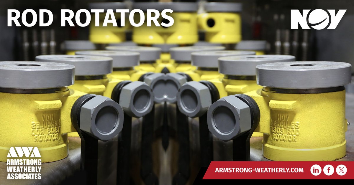 AWA's proud to partner with @NOVGlobal to bring you the latest innovation in artificial lift technology - rod rotators! 🔄  NOV’s rod rotators are designed to enhance the performance/efficiency of your pumping units, ensuring smooth and reliable operation. bit.ly/3gHRQLI