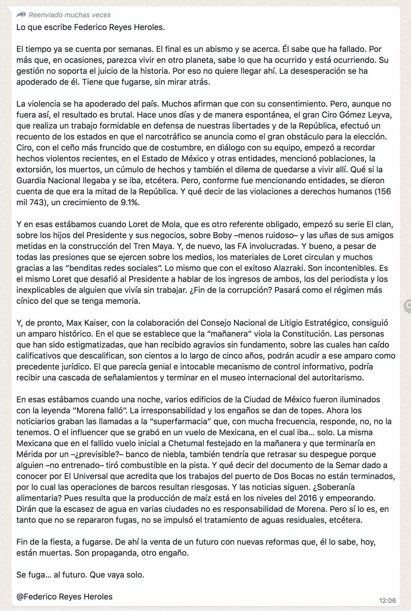 CartonCalderon's tweet image. Todos mis conocidos están retuiteando este excelente artículo de Federico Reyes Heroles: