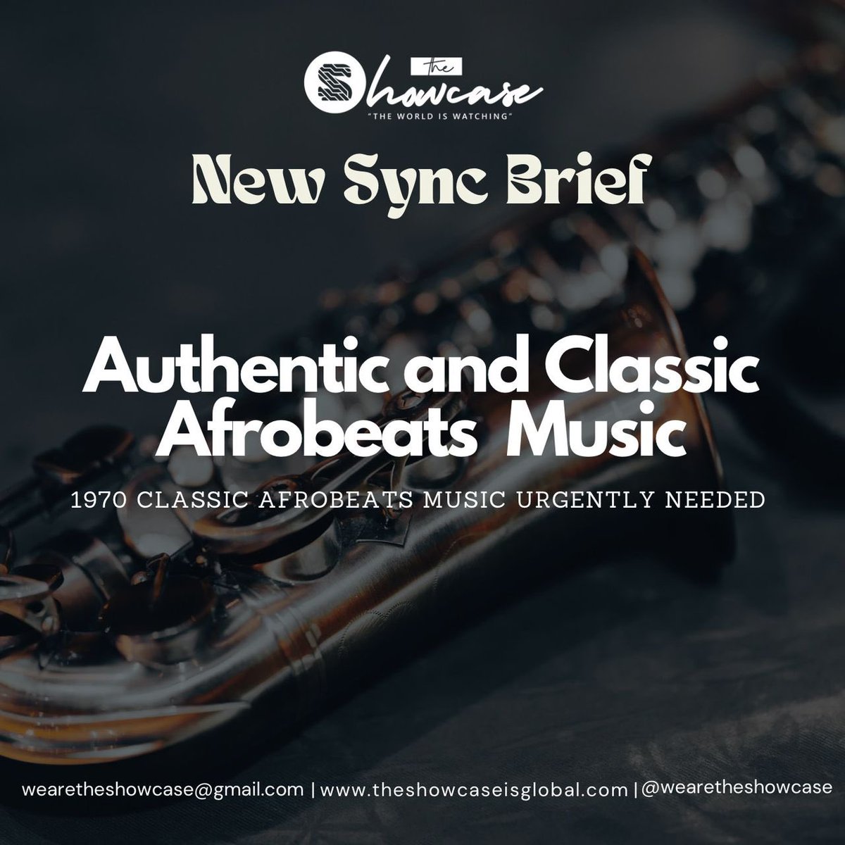 #NewSyncBrief 

Sync Brief: Authentic and Classic Afrobeats Music 

We seek a sync that relates to a 1970 classic Afrobeats track 
Send us a message for video reference. 

We look forward to your compositions.  
#sync #syncplacement #syncbrief