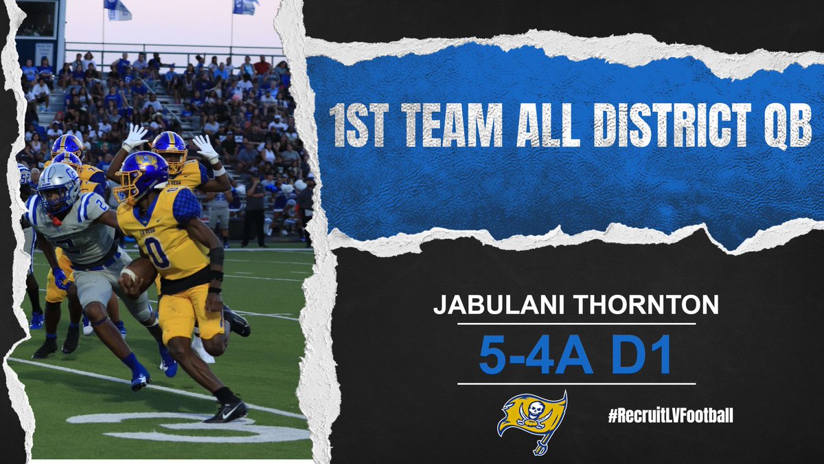Coach Carp (@jermainecarpent) on Twitter photo Congratulations <a href="/jthornton_2/">jabulani "junior" thornton</a> on making 1st Team All District QB! #RecruitLVFootball #EveryBodyEatsB Congratulations <a href="/jthornton_2/">jabulani "junior" thornton</a> on making 1st Team All District QB! #RecruitLVFootball #EveryBodyEatsB