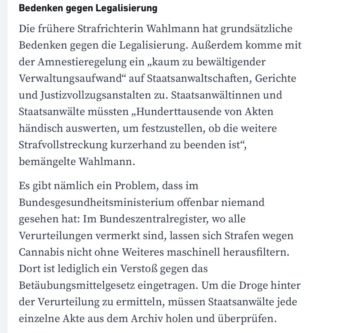 Niedersachsens Justizministerin Kathrin Wahlmann (SPD) hat Bedenken gegen das #CanG geäußert, besonders wegen der Amnestie von Cannabisdelikten. Zu hoher Aufwand. haz.de/der-norden/amn… <a href="/spdde/">SPD Parteivorstand 🇪🇺</a> #weedmob