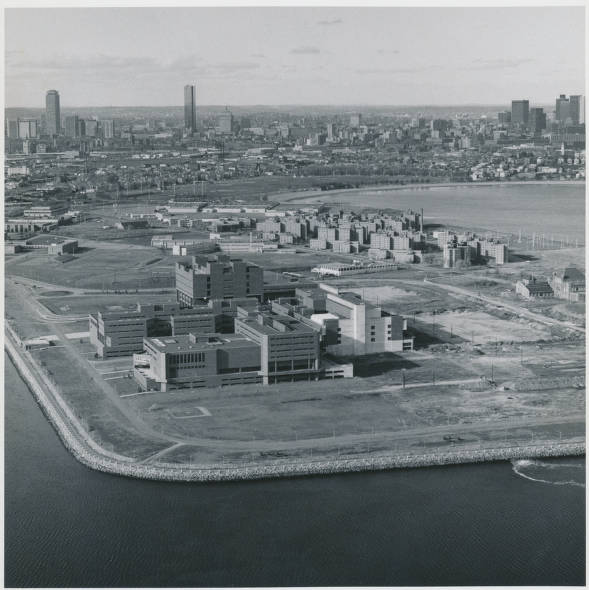 Welcome back, Beacons! To celebrate the beginning of semester, take a look at this aerial photograph of the Boston skyline and UMB campus taken in 1974. For more photos of UMB (& other great archival materials), go to openarchives.umb.edu Hope to see you in the archives!