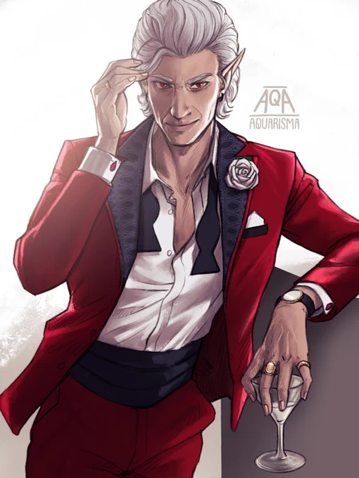 [3 months late with a drink in hand] Hello, darling~ #bg3 #Astarion