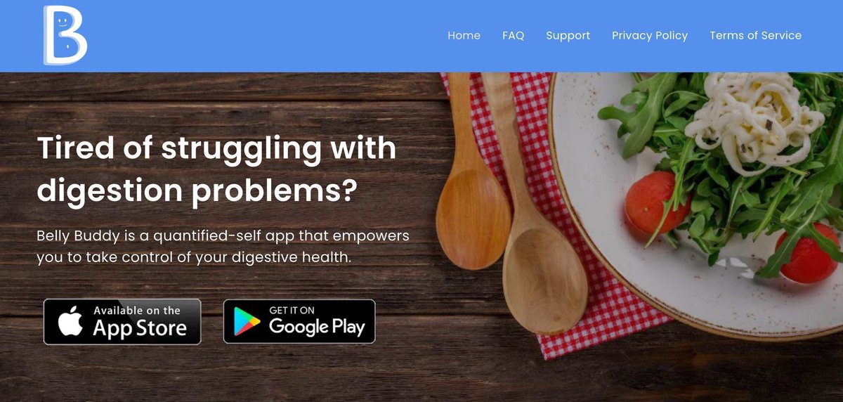 BellyBuddyApp's tweet photo. Could *you* use our app?
For anyone who LOVES FOOD but struggles with DIGESTION ISSUES!

See us on #ProductHunt, launching Feb 5:
https://t.co/vw10tvkazL

#foodlovers #foodies #appstore #appandroid #appiOS #digestion #IBS #foodsensitivity #eliminationdiet #ProductHuntLaunch https://t.co/W8a03KzD2N