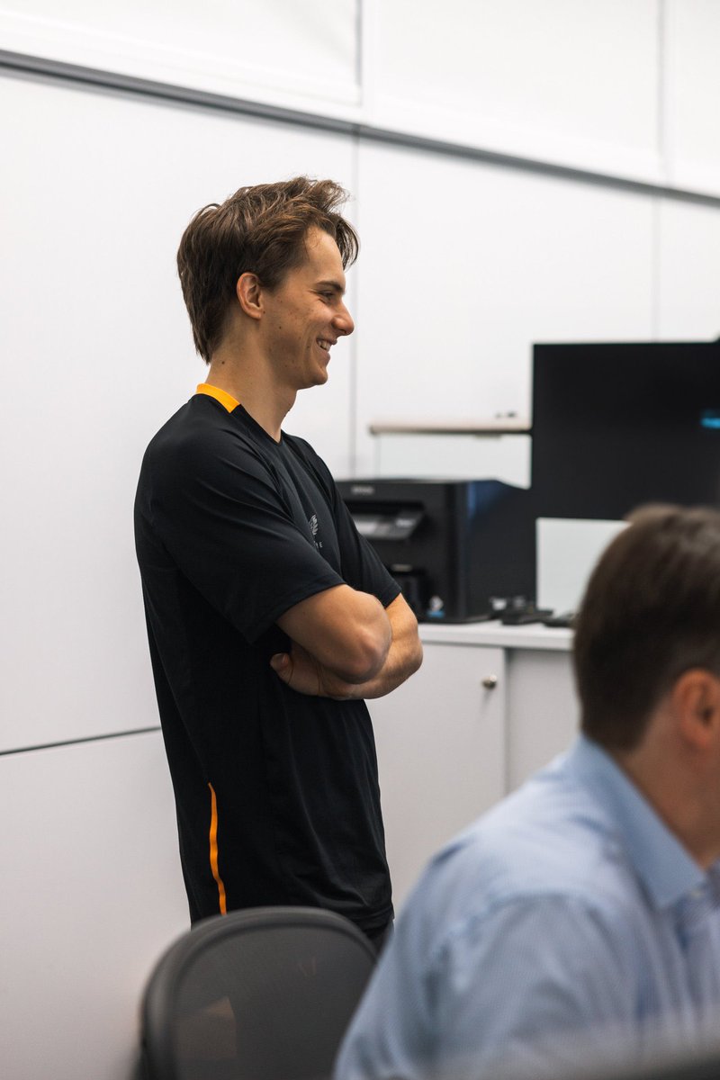 OscarPiastriRP's tweet image. With it only being thirty-eight days until the first race weekend of the 2024 season, it's time to return to base for the first time this year. 🧡 #BackAtHome