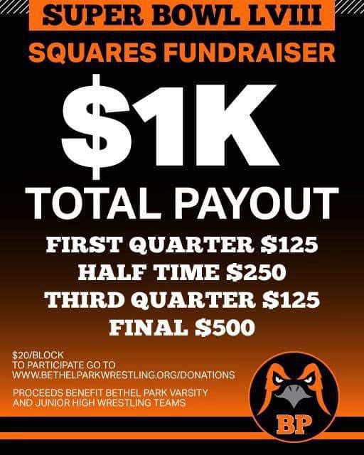 wrestlingbphs's tweet photo. A chance to win some money during the SuperBowl!! 🧡🖤🤼🏈

Blocks are $20.00 each. You can only buy 1 block at a time with link. If you want to get multiple blocks, fill out a new form and checkout multiple times. Let me know if you have any questions! 

https://t.co/UXnEA31FoQ https://t.co/Gl4vNni8Nn