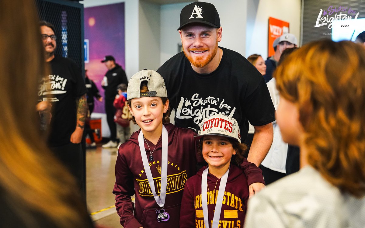 An incredible way to honor such a beautiful life 💜

Huge thank you to our Pack who showed up and donated to Skatin' for Leighton! We're already looking forward to next year 🛼

🚨 Donation window closes Sunday, Jan. 28th: arizonacoyotes.com/skatinforleigh…