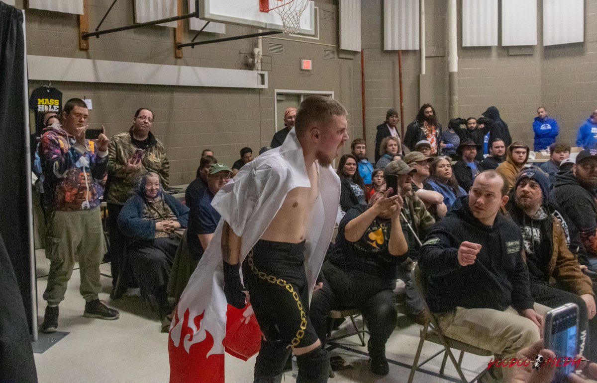 vmpix1's tweet photo. Making his way to the ring is the Black Winged Wolf himself, @LeviSpade1.

@LetsWrestle207 "Steel Cage Showdown" - 1/12/24 https://t.co/pH67Iw0CTg