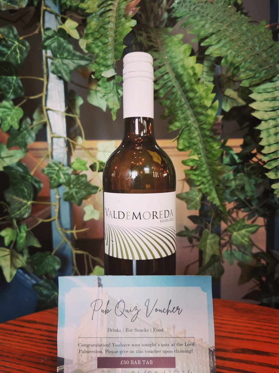 Thursdays Quiz is nearly here.
1st place winners get a £50 bar tab, 2nd place a bottle of wine!