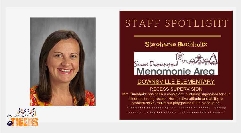 downsvilleES's tweet photo. Downsville Staff Spotlight- Stephanie Buchholtz @SDMA https://t.co/yfmfhQijfE