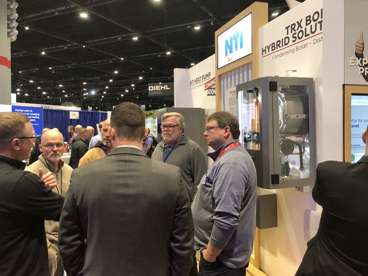 ⁦<a href="/ntiboilers/">NTI boilers</a>⁩ are getting a lot of attention here at the #Ariston booth at the ⁦<a href="/ahrexpo/">AHR Expo</a>⁩ in #Chicago. Come see us at booth N1140. #heating #waterheating #newstuff