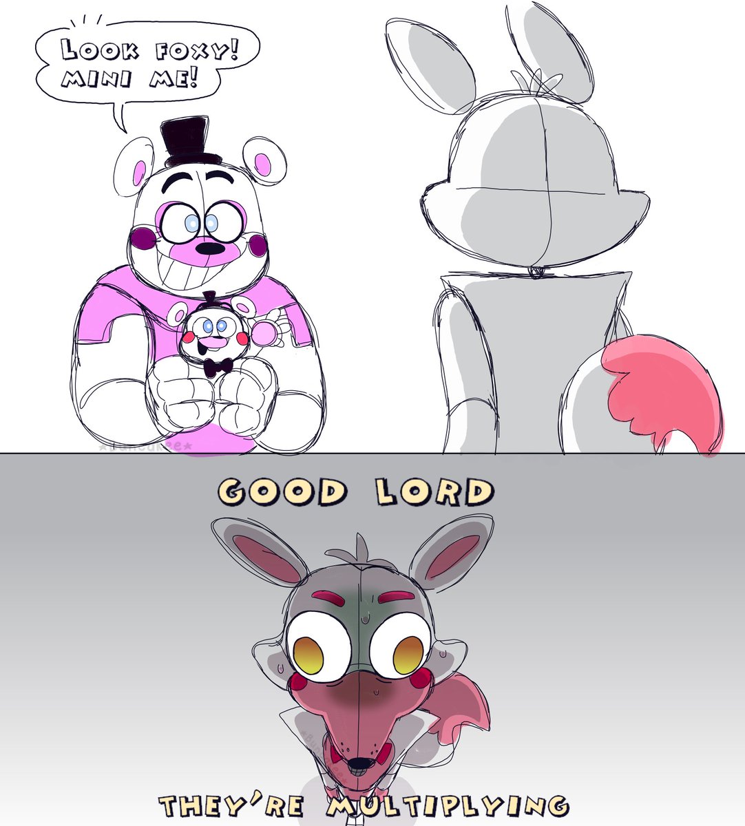 Funfoxy's nightmare
#myart #doodles #funtimefreddy #funtimefoxy #helpy