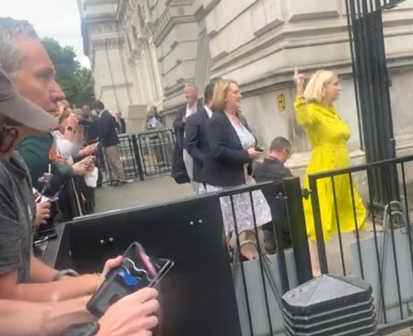 dr72w_david's tweet photo. The amazingly awful @andreajenkyns trending. Hope the citizens of Morley and Outwood, will be returning this gesture on election day #ToriesOut #JenkynsOut https://t.co/PWnM5PHuDR