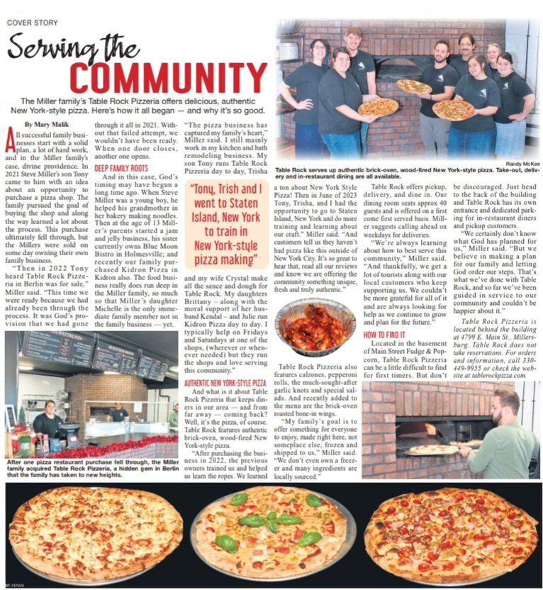 TonyMil80150281's tweet image. I guess the word is out! Come see us and try some great food!!
#NYStylePizza #TableRock
 #BerlinOH #EatLocal