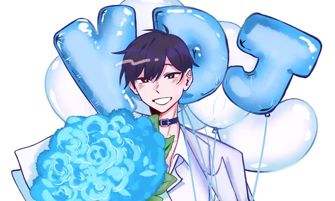 Since the event is over, I can share the art I did for the orvcupsleeve event's cutout! ty for trusting me w drawing the birthday boy 