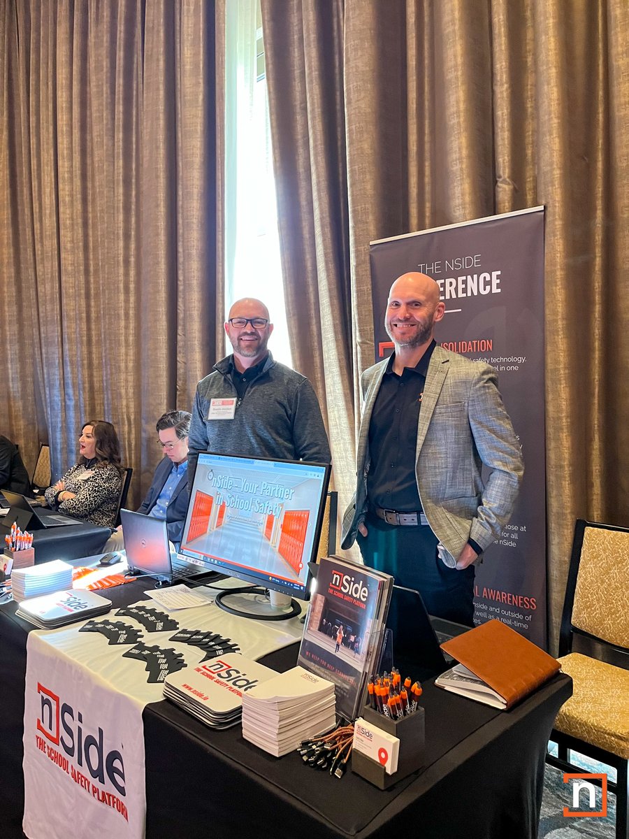 nSideApp's tweet image. nSide team members Dustin Holden and Curtis Roda are attending the Tennessee Association of Independent Schools Conference this week in Chattanooga! We always enjoy the opportunity to build new connections and share our story. 
#nSide #schoolsafety #tennesseeschools #safeschools
