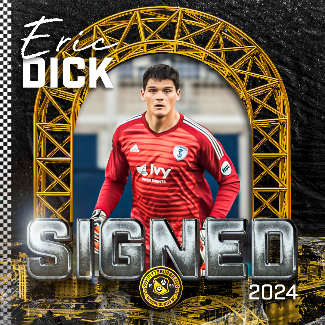 RiverhoundsSC's tweet photo. Filling the net! 🧤

We've signed goalkeepers Eric Dick and Jacob Randolph for the 2024 season. 

🔗 https://t.co/tag9VIJnKz
#HOUNDTAHN