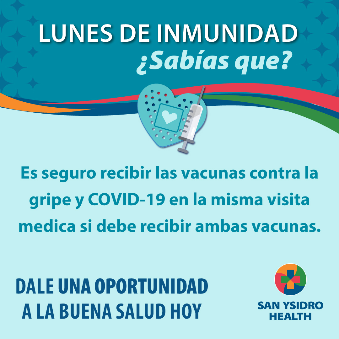 Double the Protection, Double the Safety! 💪

Did you know you can get your flu and COVID vaccines together? Stay informed and keep your immunity strong. 💉✨

#FluSeason #StayProtected #ImmunityMonday #SanYsidroHealth #SYHealth #ValueCHCs #GiveGoodHealthAShot