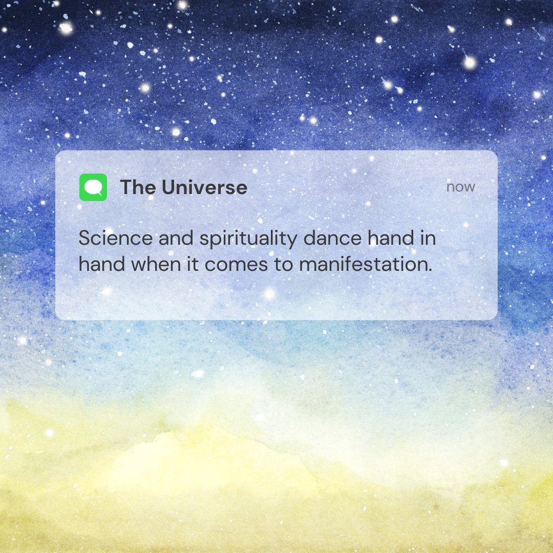 KariWBlock's tweet image. Science and spirituality dance hand in hand. Quantum physics shows that our thoughts shape our reality. Focus on what you want; the universe will listen, and you will become unstoppable. 🌌🧠 #Unstoppable #ThoughtsCreateReality