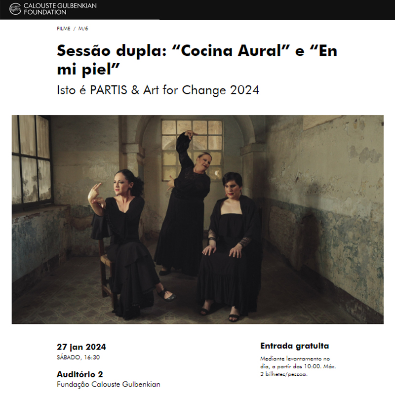 cocinaural's tweet photo. Comenzamos 2024 en Portugal, en una ciudad que nos encanta, #Lisboa, y en un lugar como la @FCGulbenkian. El 26-28/02 participaremos en el Congreso "Isto é PARTIS &amp; Art for Change". Programa súper interesante sobre cultura participativa y cambio social👉 https://t.co/WZrEPK1KjC https://t.co/0RS3k2RsAT